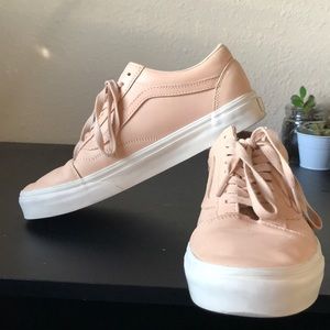 old skool veggie tan leather vans